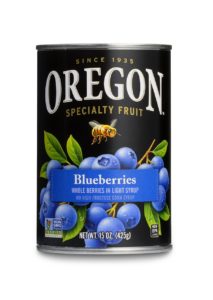Oregon Fruit Blueberries in Light Syrup, 15-Ounce Cans (Pack of 8)