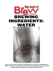 Brewing Ingredients: Water — Digital Download