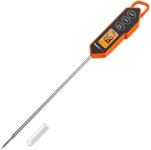 ThermoPro Digital Instant Read Meat Thermometer for Grilling Cooking Food Candy Thermometer for BBQ Smoker Grill Smoker Oil Fry Kitchen Thermometer with Backlit