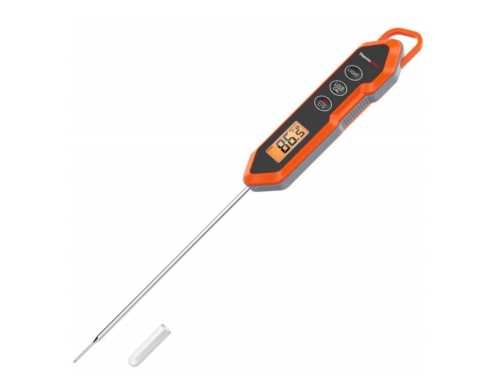 ThermoPro TP15H Waterproof Meat Thermometer Instant Read Digital Thermometer for Grilling Cooking Smoking Food Thermometer Kitchen with Backlight Oven BBQ Oil Candy Thermometer