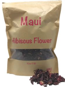 Maui Hibiscus flower. 1 Pound 16 oz 100% Natural Dried Hibiscus Flower Cut & Sifted, 1 Pound Bulk Bag. 100% raw for perfect Hibiscus Tea or a cold drink. ( Whole Flower, no small pieces)