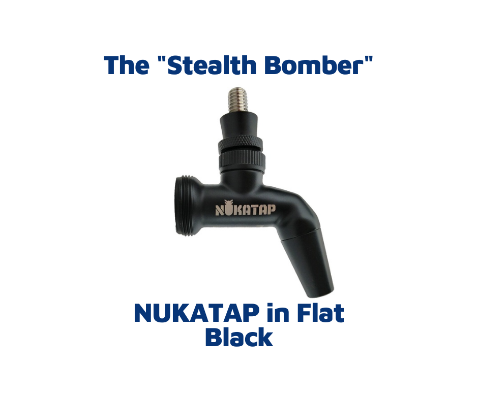 NUKATAP Stainless Steel Beer Faucet - Stealth Bomber