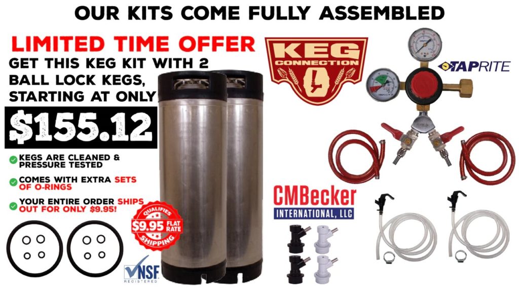 2 Faucet Basic Homebrew Kegerator Kit