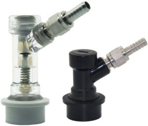 Cornelius Keg Ball Lock Disconnect - LUCKEG Brand Ball Lock Liquid Disconnect, 1/4 Swivel Nut, Ball Lock with Check Valve, 5/16 Swivel Nut for Beer Brewing