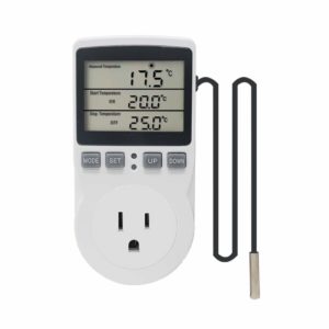 Ketotek KT3100 Digital Temperature Controller Thermostat Outlet Heating Cooling Mode Timer Function Homebrew Greenhouse Terratium Reptiles and Aquatium