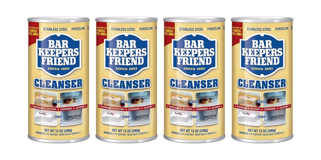 bar Keepers Friend All-Purpose Cleaner & Polish 12 oz (Pack of 4)