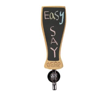 Red Oak Tools Carved Beer Tap Handle with Chalkboard (7.3'' Tall)– Universal Connection for Homebrewers and Busy Commercial Bars- Chalk Set Included