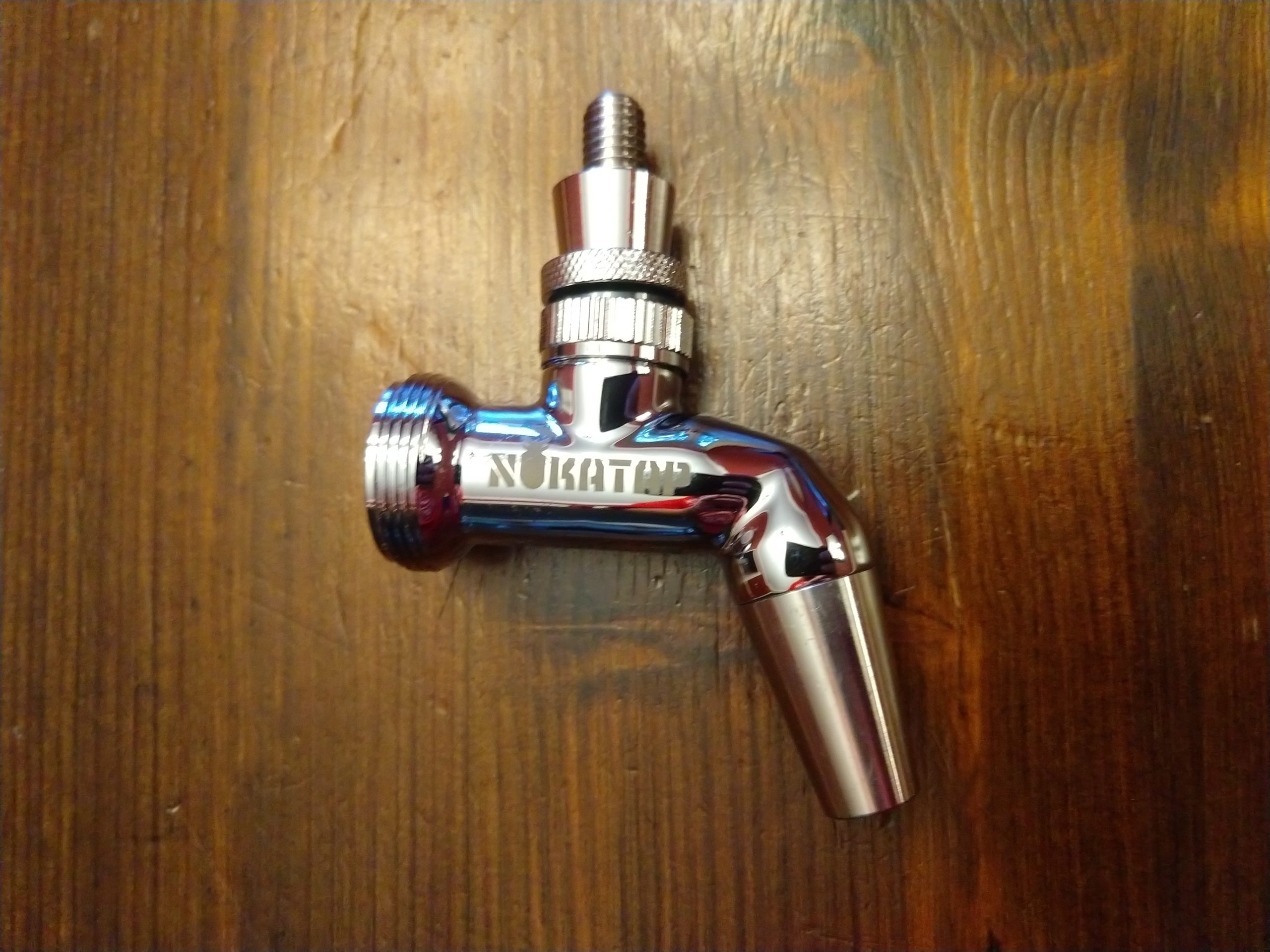 Stainless Steel Intertap Tap With Black Handle Beer Bar Home Brew 