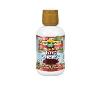 Dynamic Health Organic Tart Cherry | Unsweetened 100% Juice Concentrate | Vegan, No Gluten or BPA | 16oz, 16 Servings