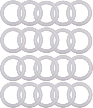 Silicon Tri clamp Gasket for Tri Clover Fittings O-Ring- 1.5 inch, (Pack of 20)