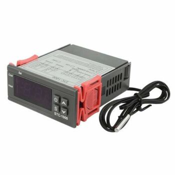 XLX STC-1000 DC 110V-220V 10A Microcomputer Digital Display Temperature Controller Thermostat Control Switch 2 Relay Output Cooling Heating and NTC 10K Thermistor Sensors Digital Temperature Probe