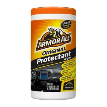 Armor All Original Protectant Wipes, Car Interior Cleaner with UV Protection to Fight Cracking & Fading, Medium Shine, 50 Count, 10834