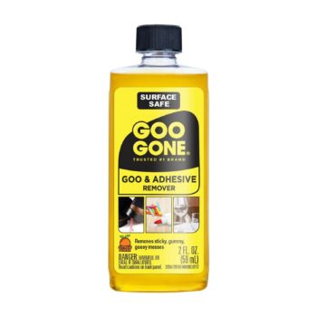 Goo Gone Original - 2 Ounce - Surface Safe Adhesive Remover Safely Removes Stickers Labels Decals Residue Tape Chewing Gum Grease Tar