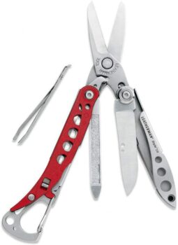 LEATHERMAN - Style CS Keychain Multi-Tool, Stainless Steel - Red