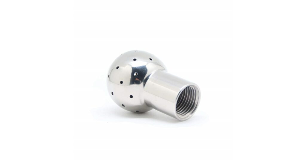 QiiMii Fixed Spray Ball Stainless Steel 304 Tank Cleaning Ball 1/2" NPT Threaded (1/2" INCH)