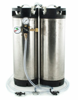5 Gallon Ball Lock Keg System w/ Picnic Faucets, 2 USED Kegs (#5)