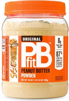 PBfit All-Natural Peanut Butter Powder, Powdered Peanut Spread From Real Roasted Pressed Peanuts, 8g of Protein (30 Oz.)