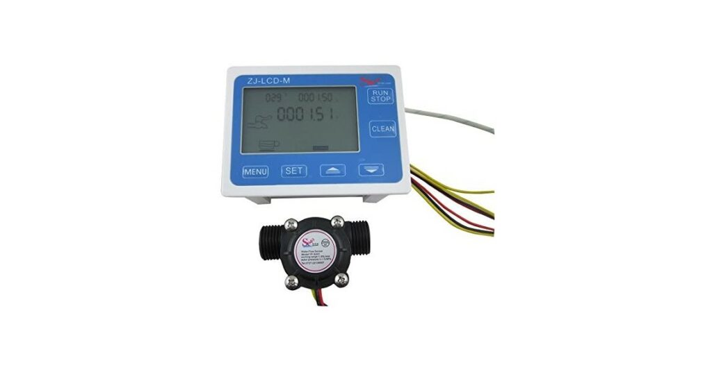 DIGITEN G1/2" Flow Water Sensor Meter+Digital LCD Display Quantitative Control 1-30L/min