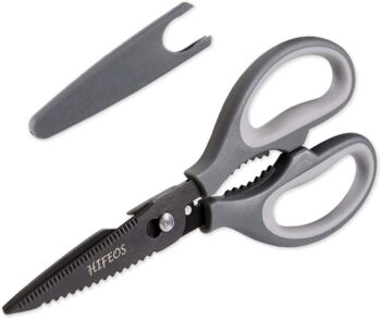 Kitchen Shears, Take-Apart Kitchen Scissors with Blade Cover and Soft Grip Handles, Ultra Sharp Titanium Coated Blade
