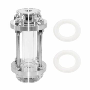 Beduan in-Line Sight Glass with Tri Clamp End, Sanitary Flow Sight Glass Stainless Steel 1.5 Inch Tri Clamp Type (Flow Pipe OD 19mm)