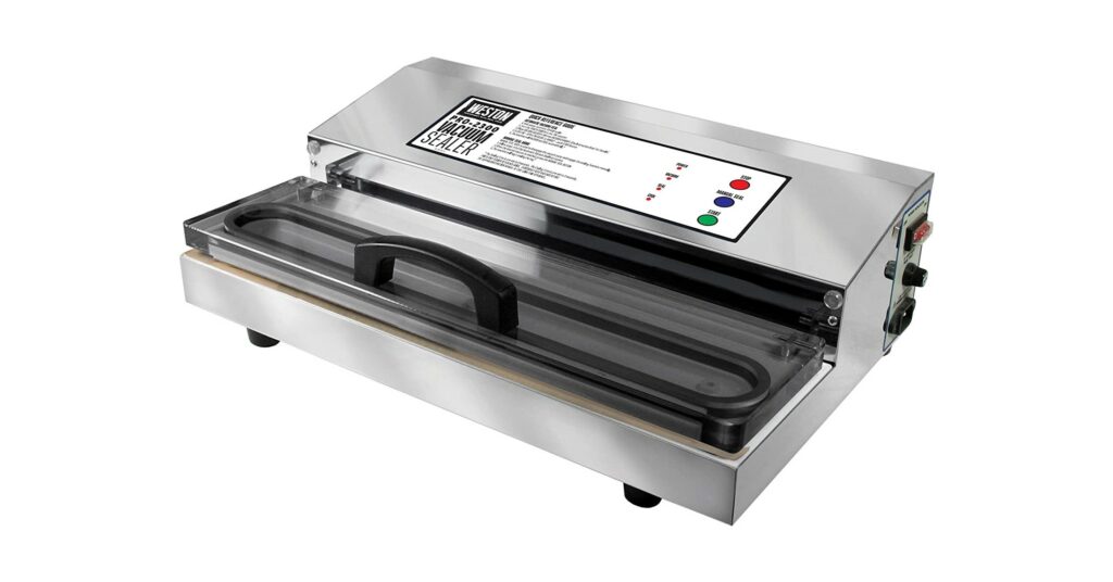 Weston Pro-2300 Commercial Grade Stainless Steel Vacuum Sealer (65-0201), Double Piston Pump, Pro-2300 (Stainless Steel)