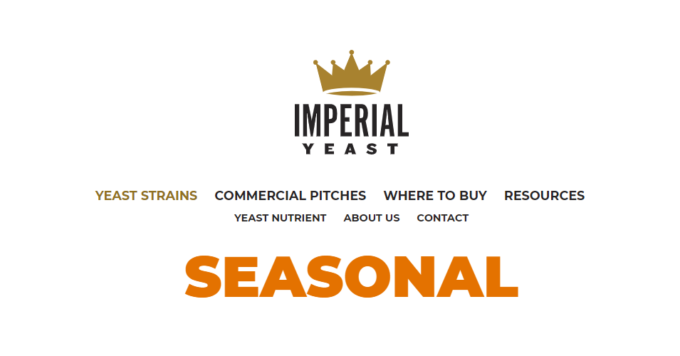 imperial yeast seasonal