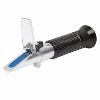 Brix Refractometer with ATC, Dual Scale - Specific Gravity & Brix, Hydrometer in Wine Making and Beer Brewing, Homebrew Kit with Automatic Temperature Compensation Function