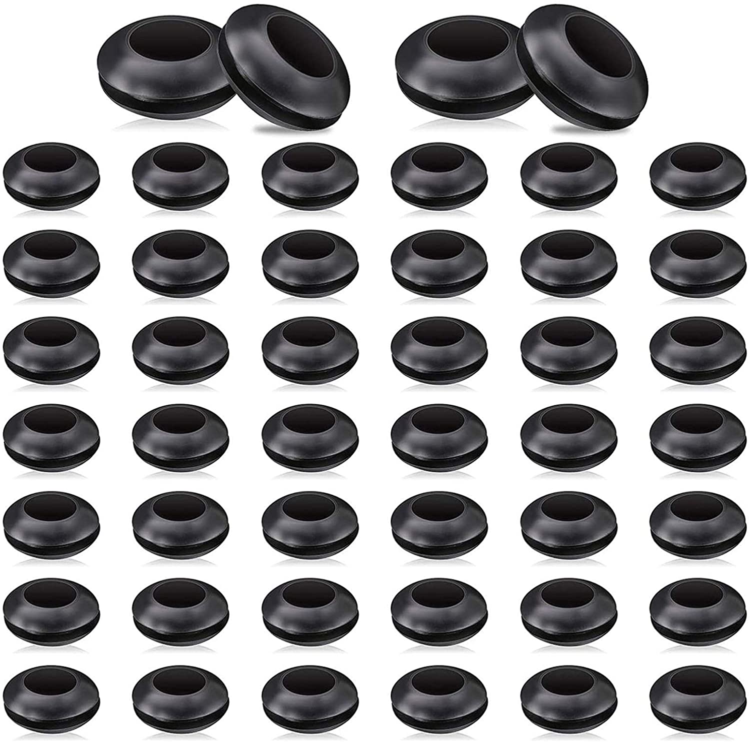 Airlock Grommet, Fermenter Lid Grommet Silicone Grommets for Homebrewing, Straws, Airlock, Beer, Mead, Wine, Silicone Bucket Fermenter Lids, 5/8 Inch OD and 3/8 Inch ID (100)