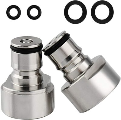 FERRODAY Ball Lock Keg Coupler Adapter - Sankey to Ball Lock Quick Disconnect Conversion Kit Fits to A D S G Type Keg Coupler FPT 5/8 Thread Stainless Steel Gas & Liquid Post for Homebew