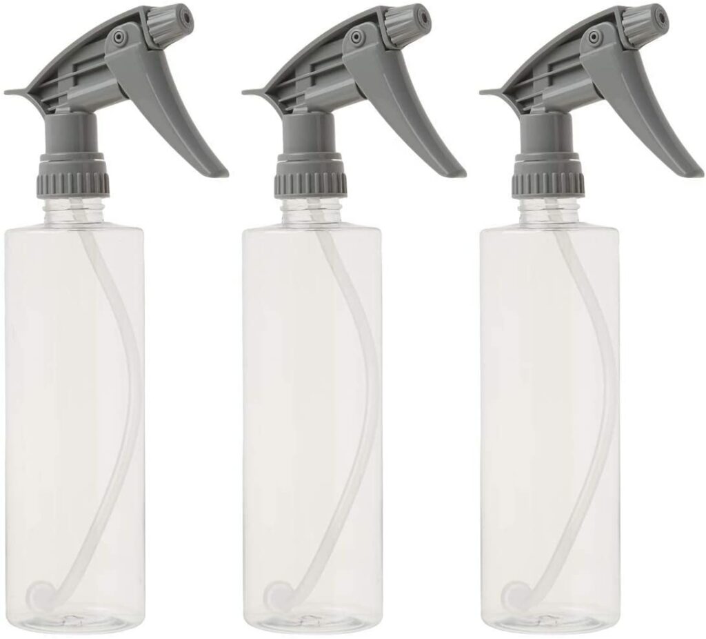 Chemical Guys Acc_121.16HD3 Acc_121.16HD-3PK Chemical Resistant Heavy Duty Bottle and Sprayer, 16 oz, Pack of 3