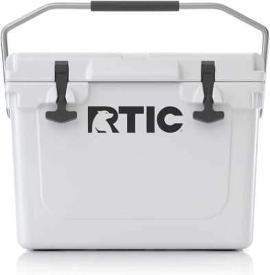 RTIC Ice Chest Hard Cooler, Heavy Duty Rubber Latches, 3 Inch Insulated Walls, 20 Quart