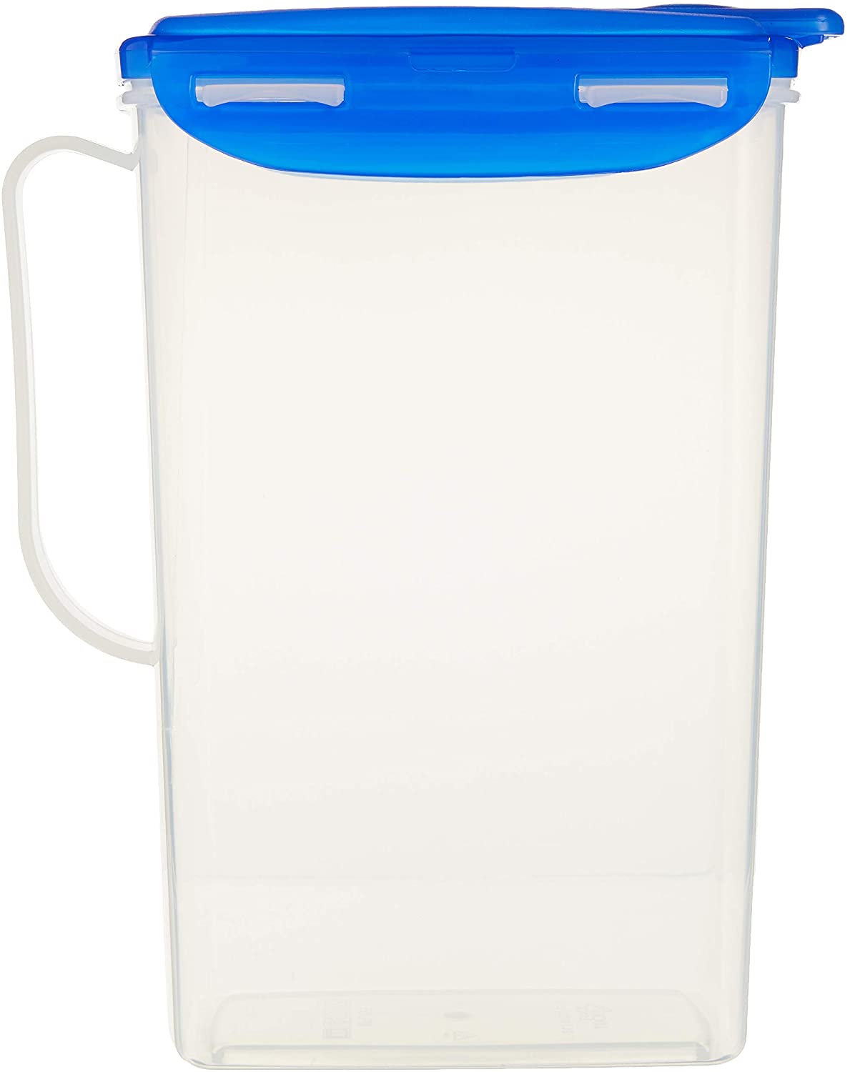 LOCK & LOCK Aqua Fridge Door Water Jug with Handle BPA Free Plastic Pitcher with Flip Top Lid Perfect for Making Teas and Juices, 2 Quarts