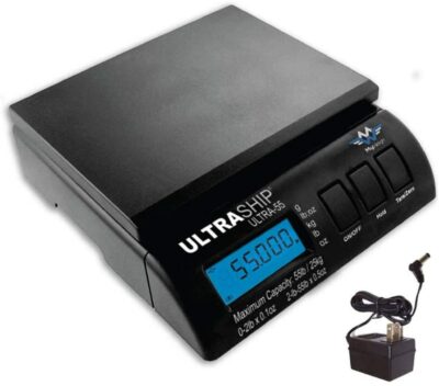 My Weigh Ultraship 55 Postal Scale in Black with Power Supply Adapter