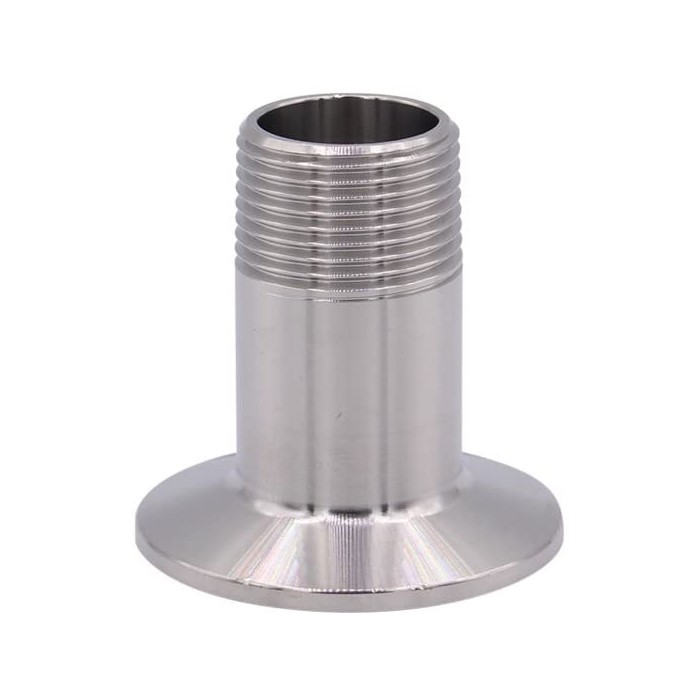 DERNORD Sanitary Male Threaded Pipe Fitting to TRI CLAMP (OD 50.5mm Ferrule) (Pipe Size: 1/2" NPT)