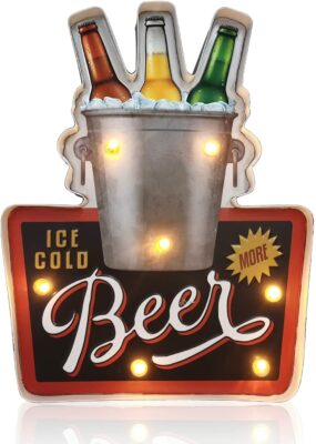 Shed Your Name Custom Sign Cold Beer Good Friends Wall Plaque or Hanging Vintage 