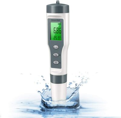 PH Meter, 3-in-1 TDS/PH/Temperature Meter with ATC, 0.01 Resolution High Accuracy, Data Lock Function, LCD Display, Lab Ph Meters