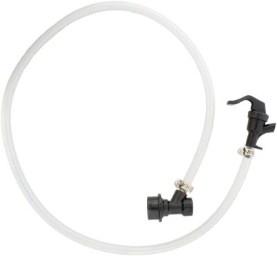 Ball Lock Cornelius Beer Keg Line Assembly – 3/16 x 40in Tubing, Picnic Faucet, and MFL Liquid Disconnect - Preassembled