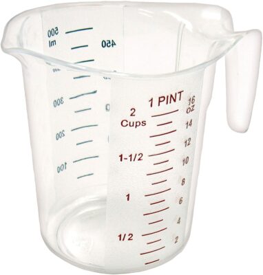 Winco PMCP-50 PintWinco Measuring Cup, Polycarbonate, 1-Pint, Clear