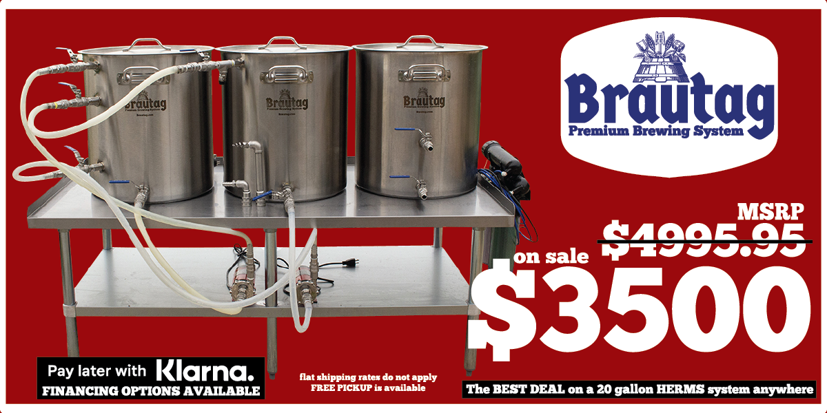 Brautag | 3 Vessel HERMS 20 Gallon Brewing System