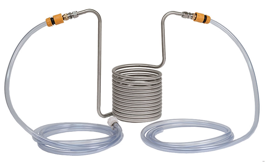 Modular Wort Chiller With Quick Disconnect Hoses