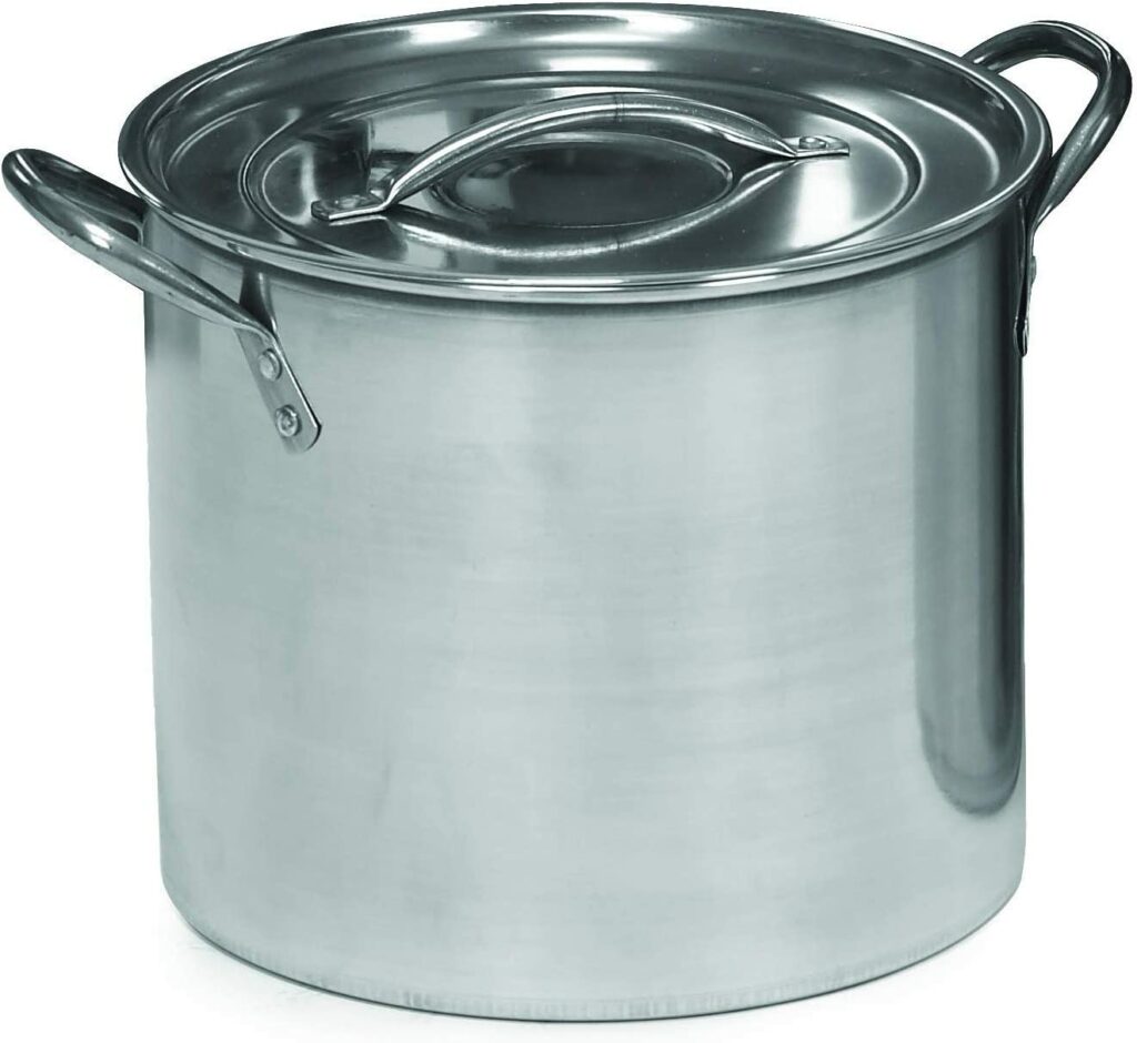 IMUSA USA Stainless Steel Stock Pot with Lid 16-Quart,