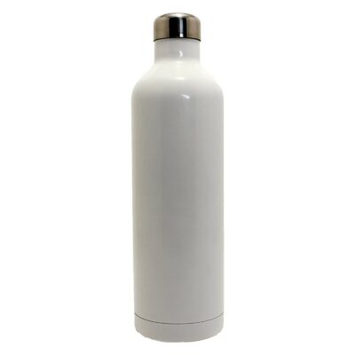 Winesulator Stainless Steel Double Wall Insulated Travel Wine Growler 24oz (White)