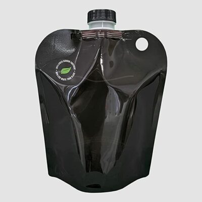 64oz Beer Growler Brown Pouch - 2 pack [Eco-Friendly Growler Alternative] - Easy Filling and REUSABLE!