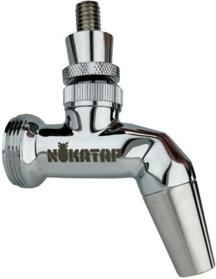 Nukatap SS Forward Sealing Beer Faucet (Chrome Plated Stainless Steel)