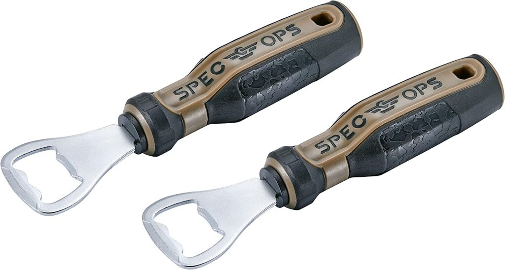 Spec Ops Tools Bottle Opener, Screwdriver Handle, MOA Grip, Set of 2,Flat Dark Earth/Black