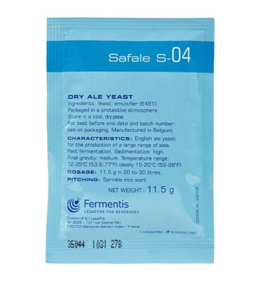 Fermentis SafAle US-04 Beer/Ale Yeast - Pack of 1 - With North Mountain Supply Freshness Guarantee