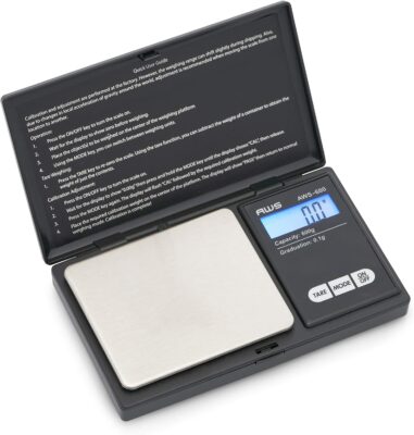 AWS Series Digital Pocket Weight Scale 600g x 0.1g, (Black), AWS-600-BLK