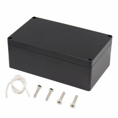 Zulkit Waterproof Plastic Project Box ABS IP65 Electrical Junction Box Enclosure Black 7.87 x 4.72 x 2.95 inch (200 x 120 x 75mm)