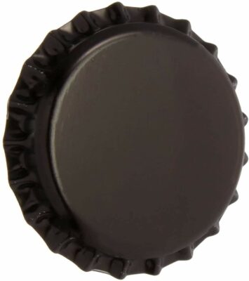 North Mountain Supply Beer Bottle Crown Caps - Black - Oxygen Barrier - 500 Count 
