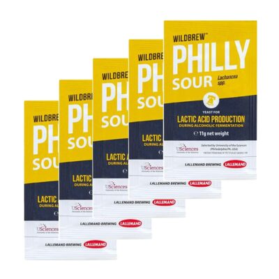 WildBrew Philly Sour Yeast (Lallemand) - 11 g (Pack of 5) 
